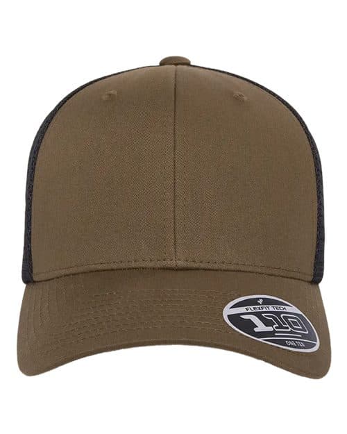 Flexfit 110M in Coyote Brown/ Black — custom apparel by Jam 4 Apparel
