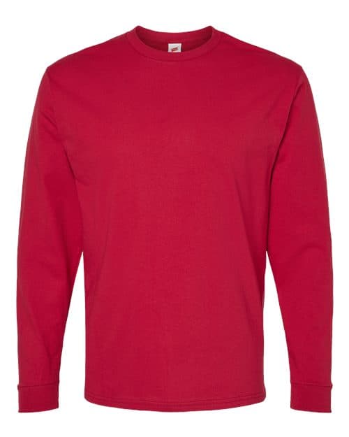 Hanes 5286 in Athletic Crimson — custom apparel by Jam 4 Apparel