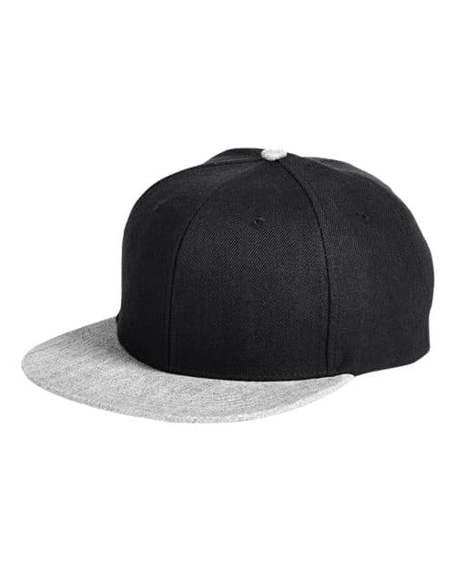 Big Accessories BA539 in Black/ Heather Grey β custom apparel by Jam 4 Apparel