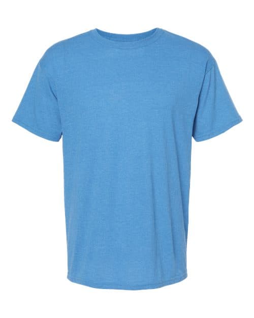 M&O 4800 in Heather Turquoise — custom apparel by Jam 4 Apparel