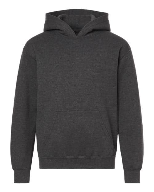 Gildan 18500B in Fan Charcoal Heather — custom apparel by Jam 4 Apparel