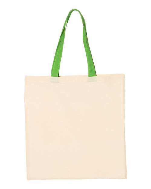 Q-Tees QTB6000 in Natural/ Lime — custom apparel by Jam 4 Apparel