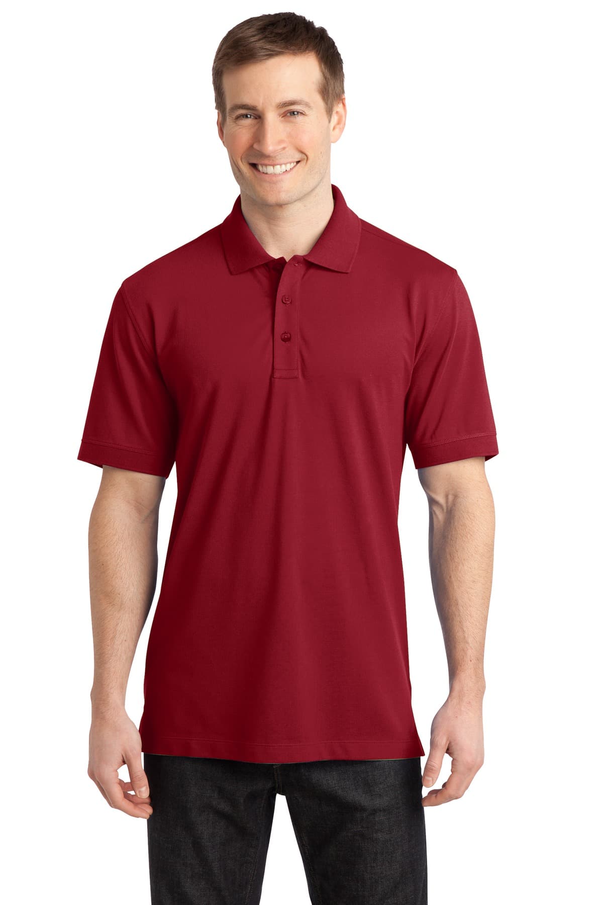 Port Authority K555 in Chili Red β custom apparel by Jam 4 Apparel
