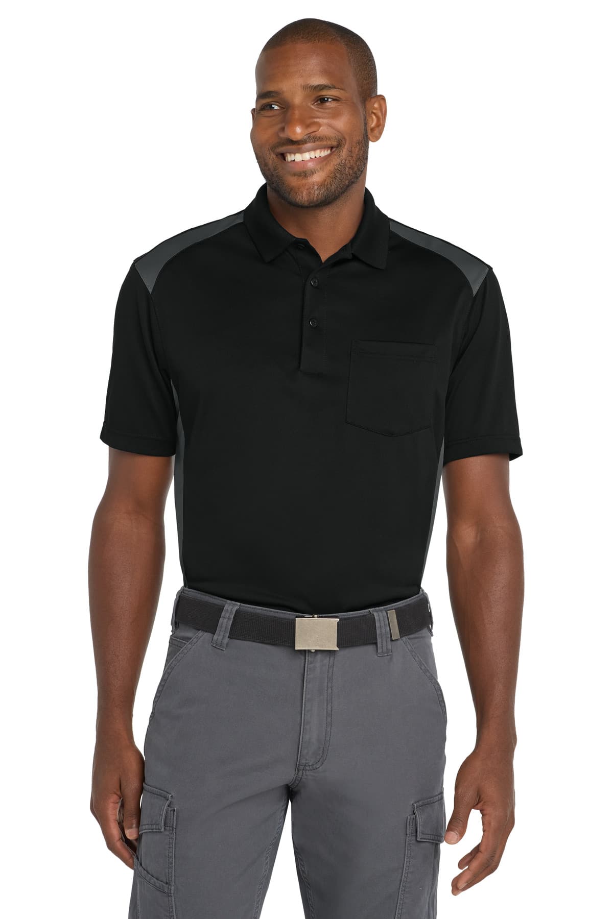 CornerStone CS416 in Black/ Charcoal β custom apparel by Jam 4 Apparel