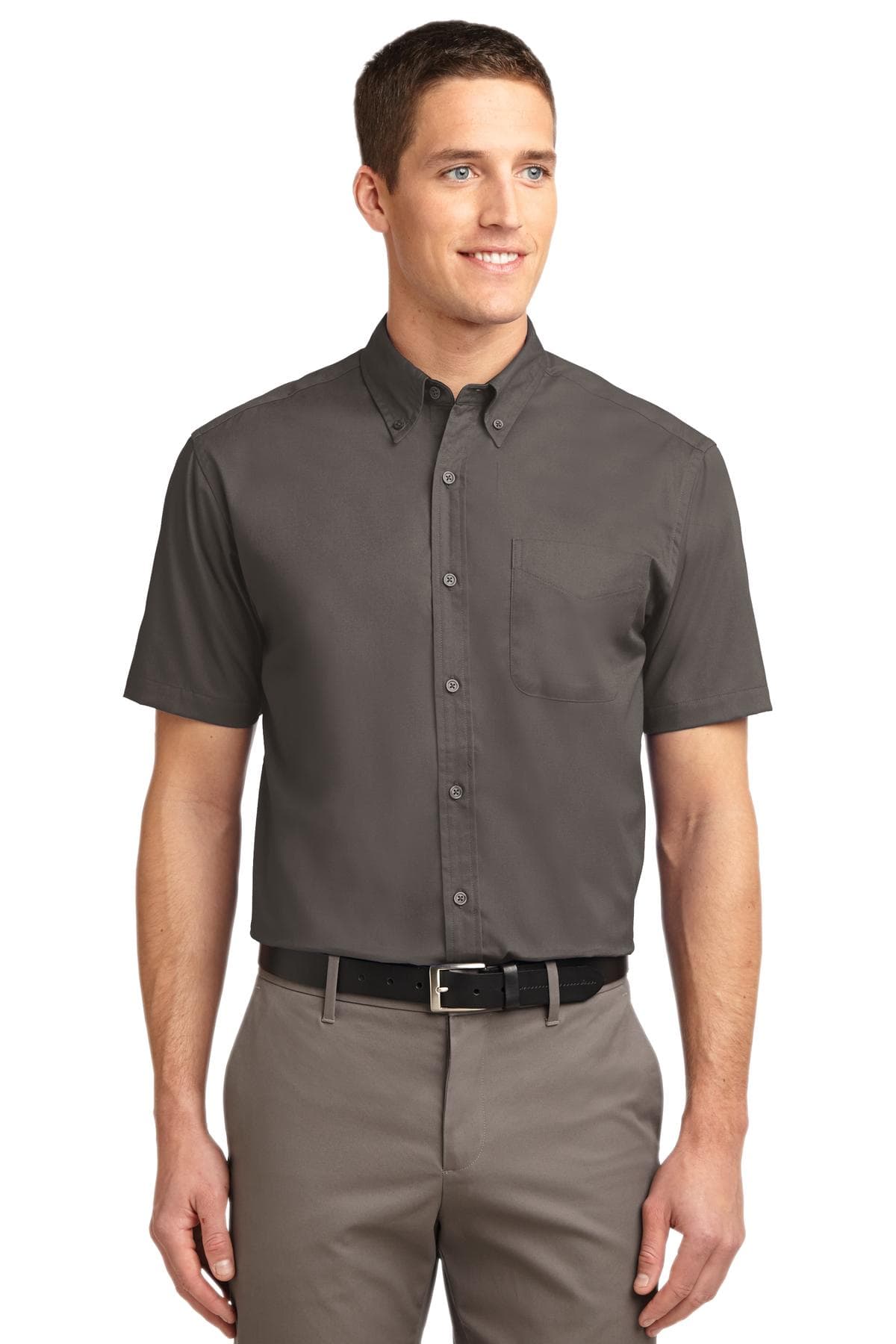 Port Authority S508 in Bark β custom apparel by Jam 4 Apparel