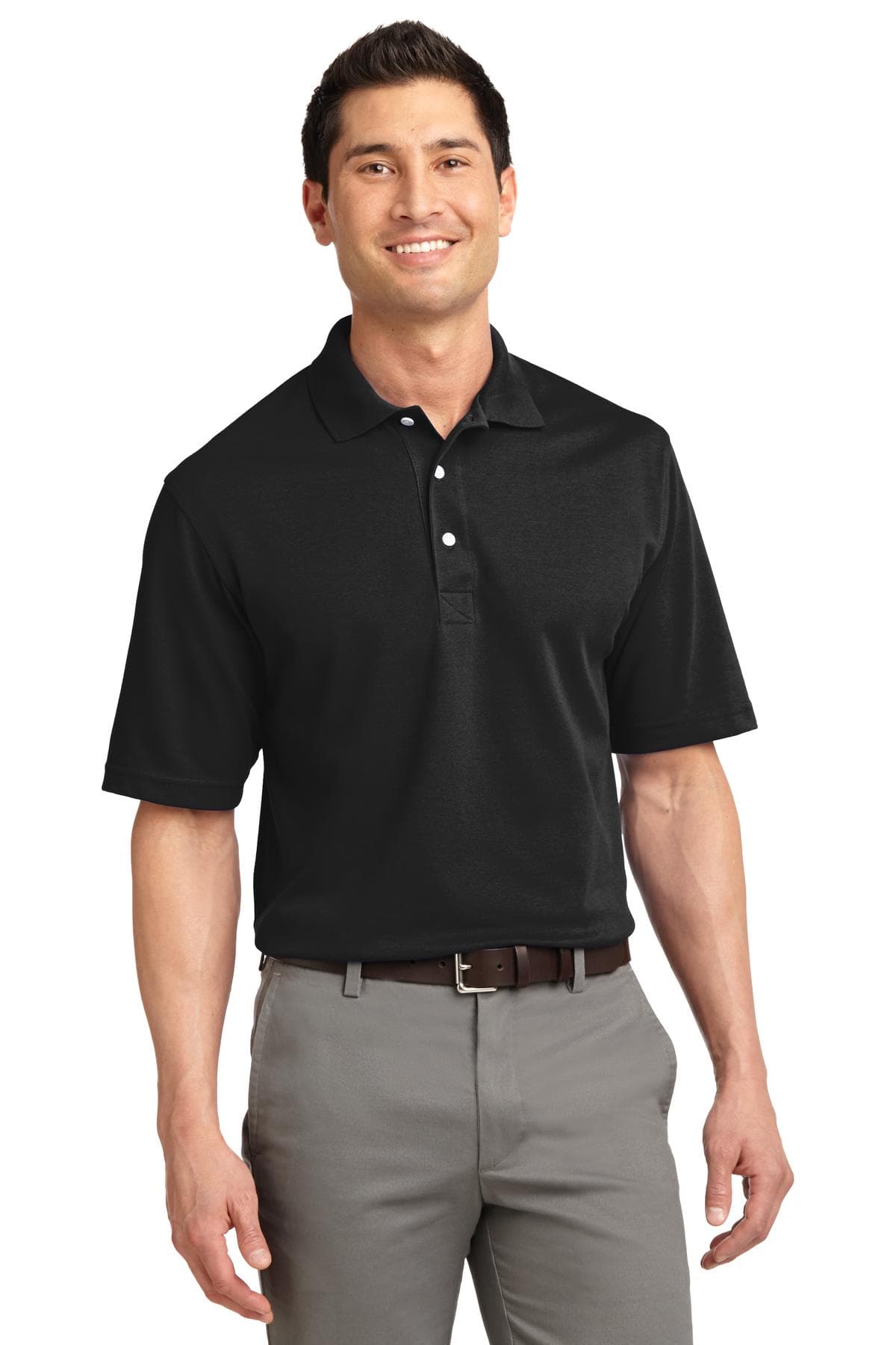 Port Authority K455 in Jet Black β custom apparel by Jam 4 Apparel