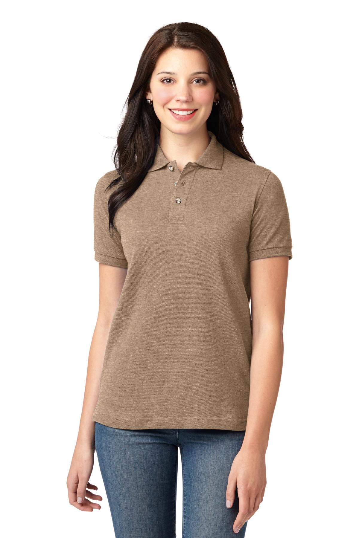 Port Authority L420 in Khaki Heather β custom apparel by Jam 4 Apparel