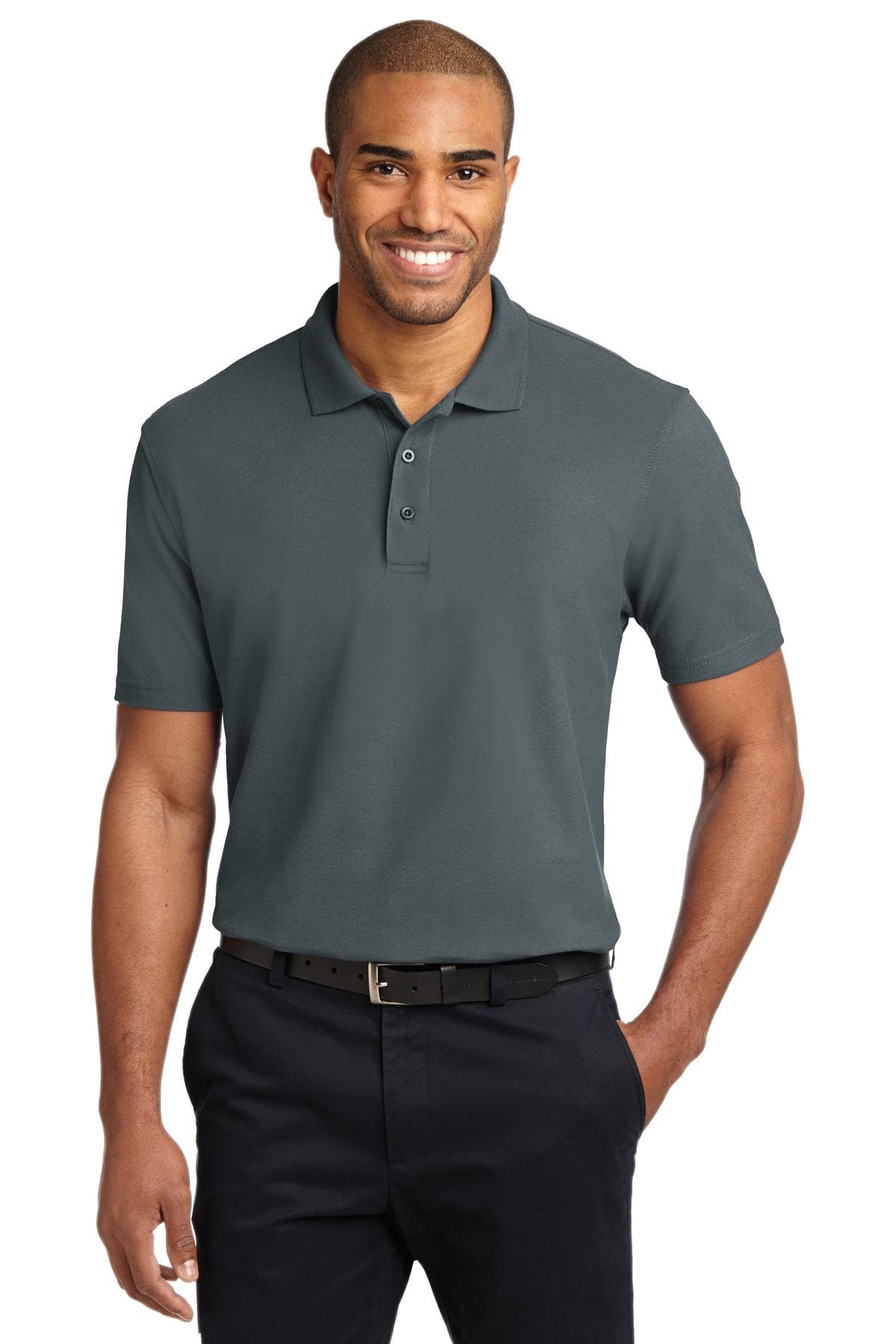 Port Authority TLK510 in Steel Grey β custom apparel by Jam 4 Apparel