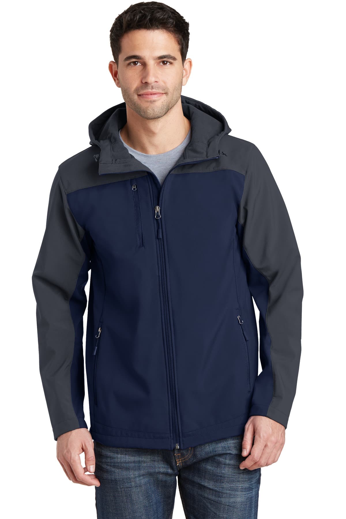 Port Authority J335 in Dress Blue Navy/ Battleship Grey β custom apparel by Jam 4 Apparel