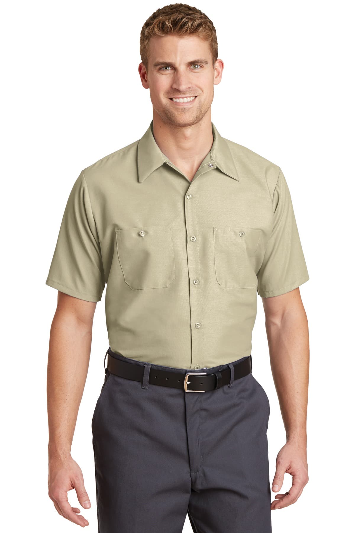 Red Kap SP24LONG in Light Tan β custom apparel by Jam 4 Apparel