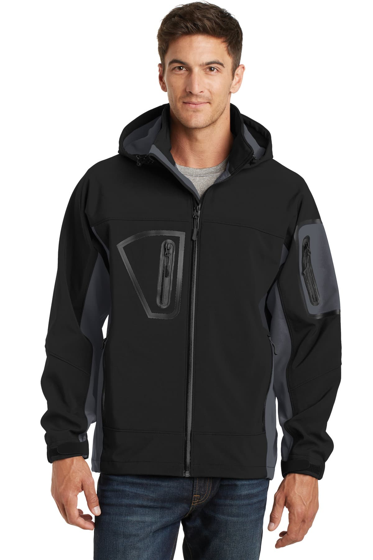 Port Authority TLJ798 in Black/ Graphite β custom apparel by Jam 4 Apparel