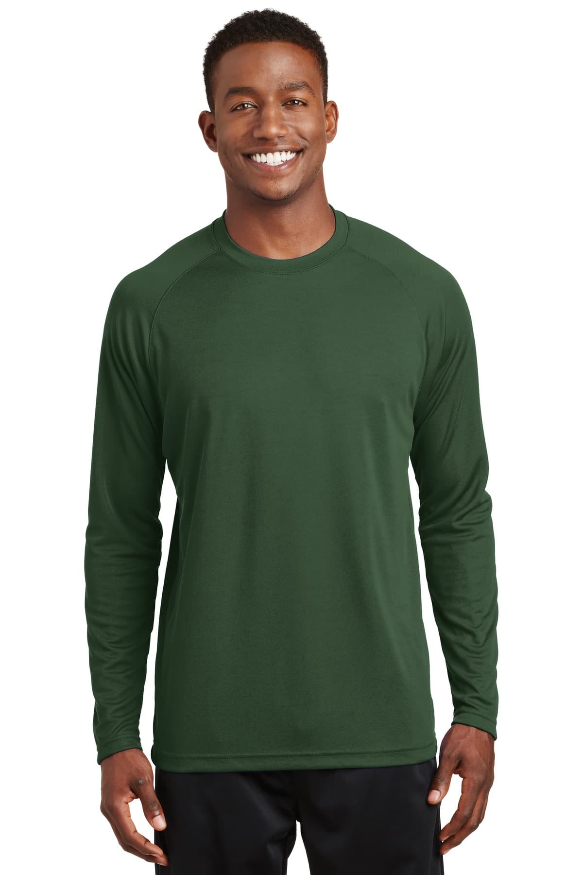 Sport-Tek T473LS in Forest Green β custom apparel by Jam 4 Apparel