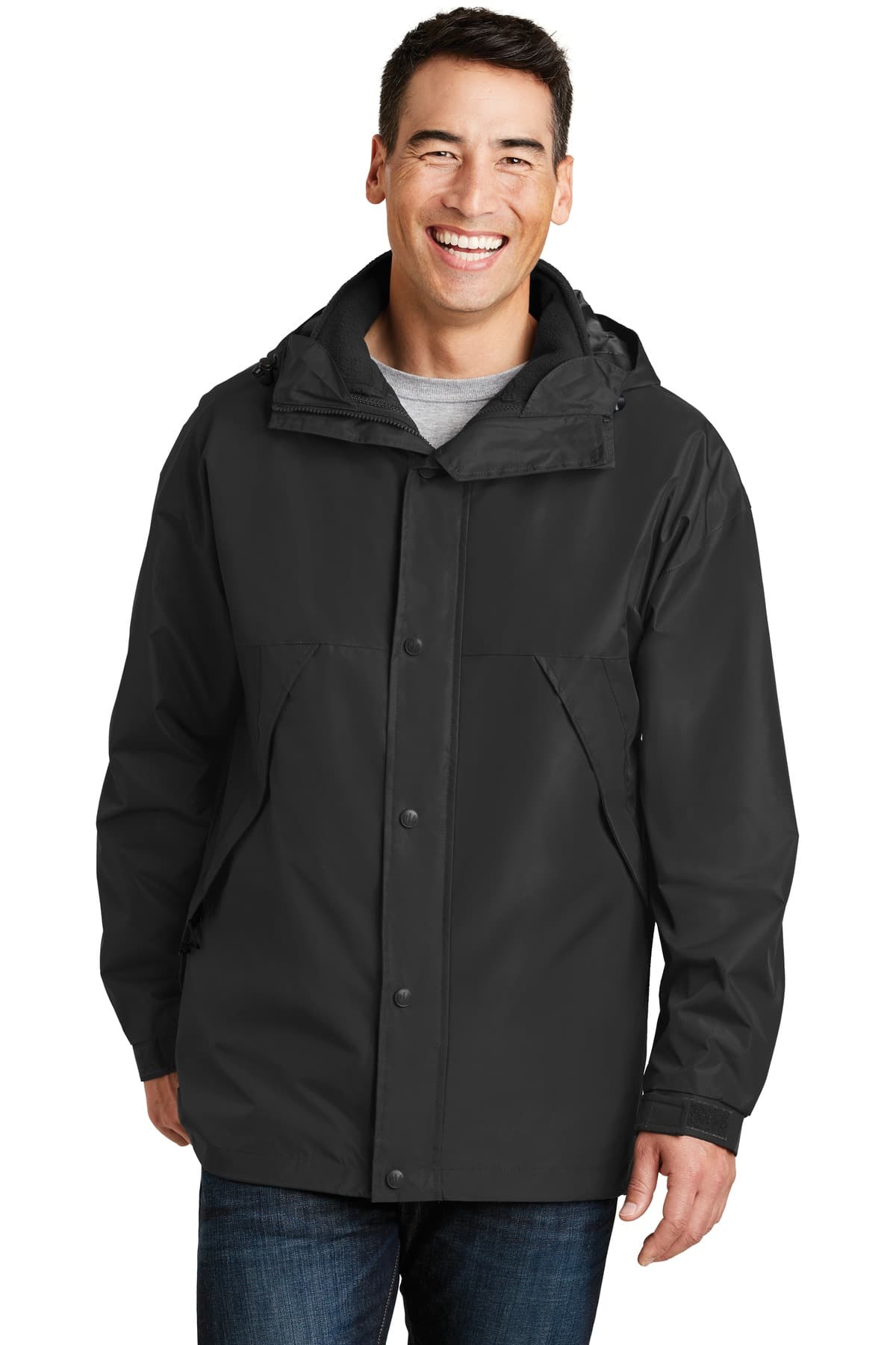 Port Authority J777 in Black/ Black β custom apparel by Jam 4 Apparel