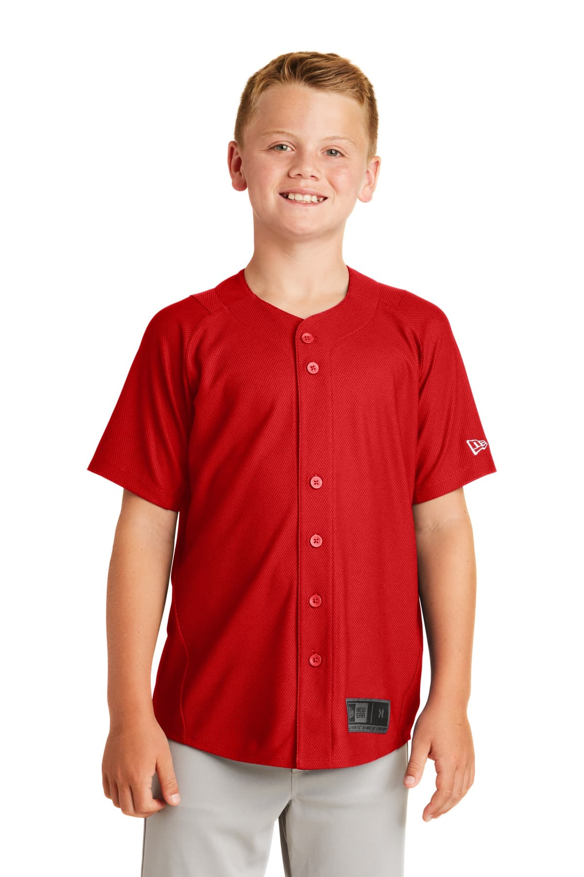 New Era YNEA220 in Scarlet β custom apparel by Jam 4 Apparel