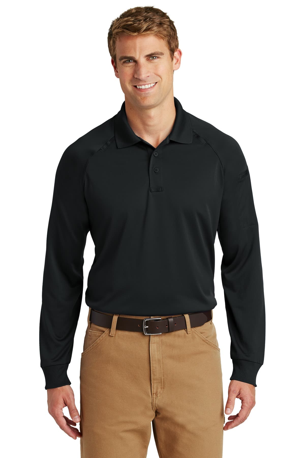 CornerStone CS410LS in Black β custom apparel by Jam 4 Apparel