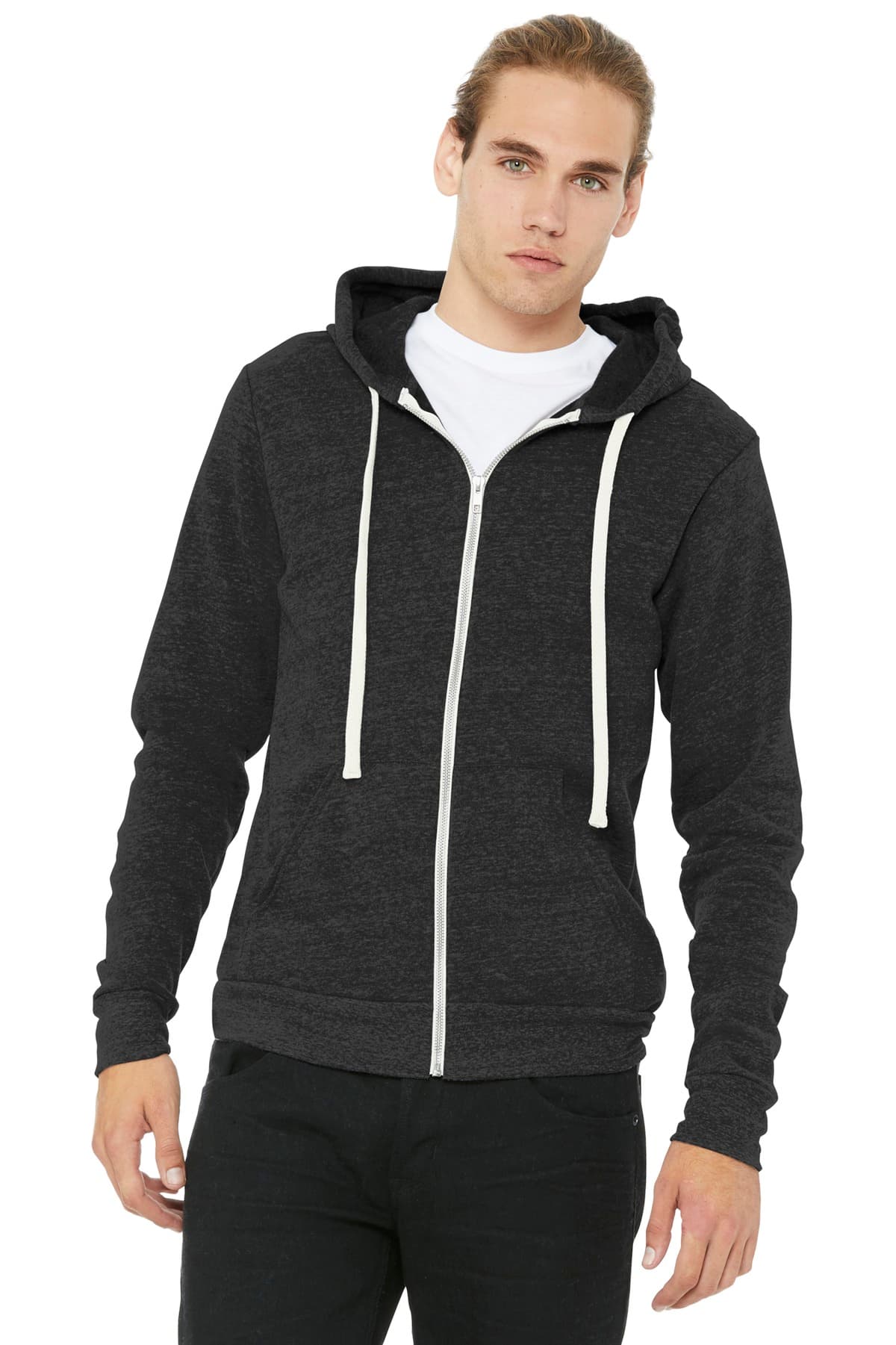 Bella + Canvas BC3909 in Charcoal-Black Triblend β custom apparel by Jam 4 Apparel