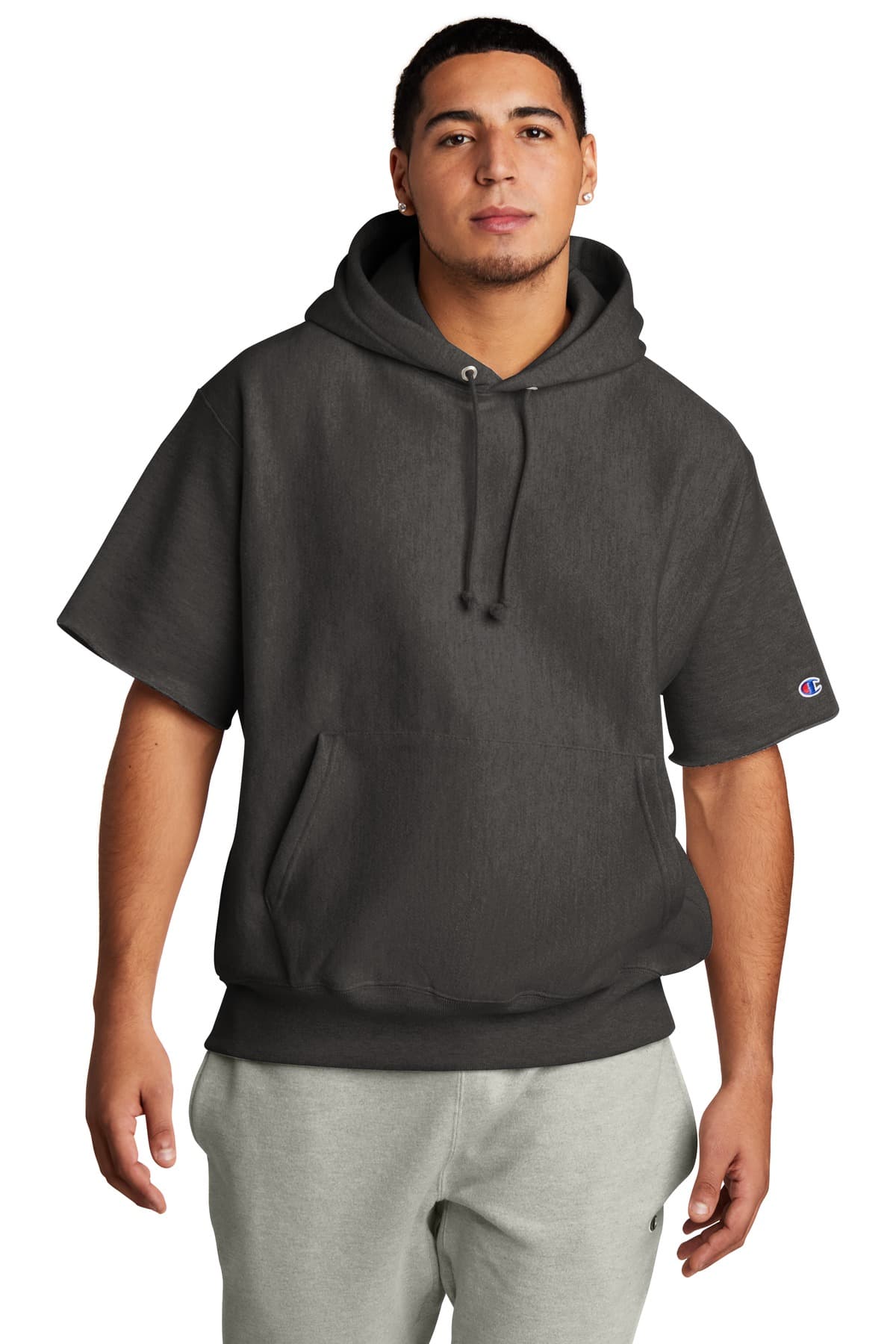 Champion S101SS in Charcoal Heather β custom apparel by Jam 4 Apparel