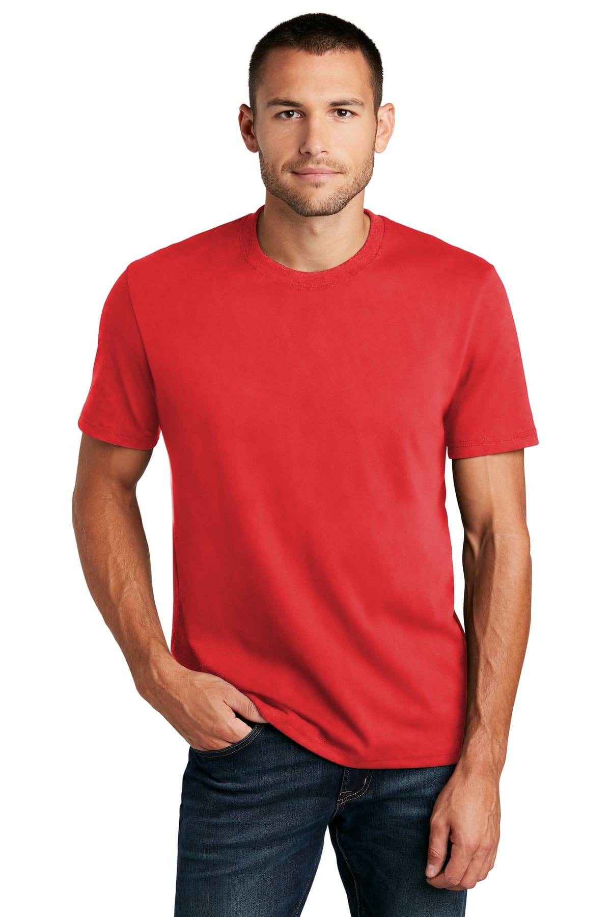 District DT8000 in Ruby Red β custom apparel by Jam 4 Apparel