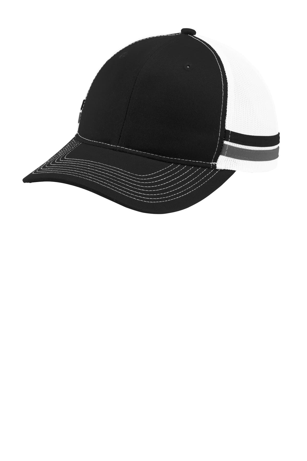 Port Authority C113 in Black/ Grey Steel/ White β custom apparel by Jam 4 Apparel