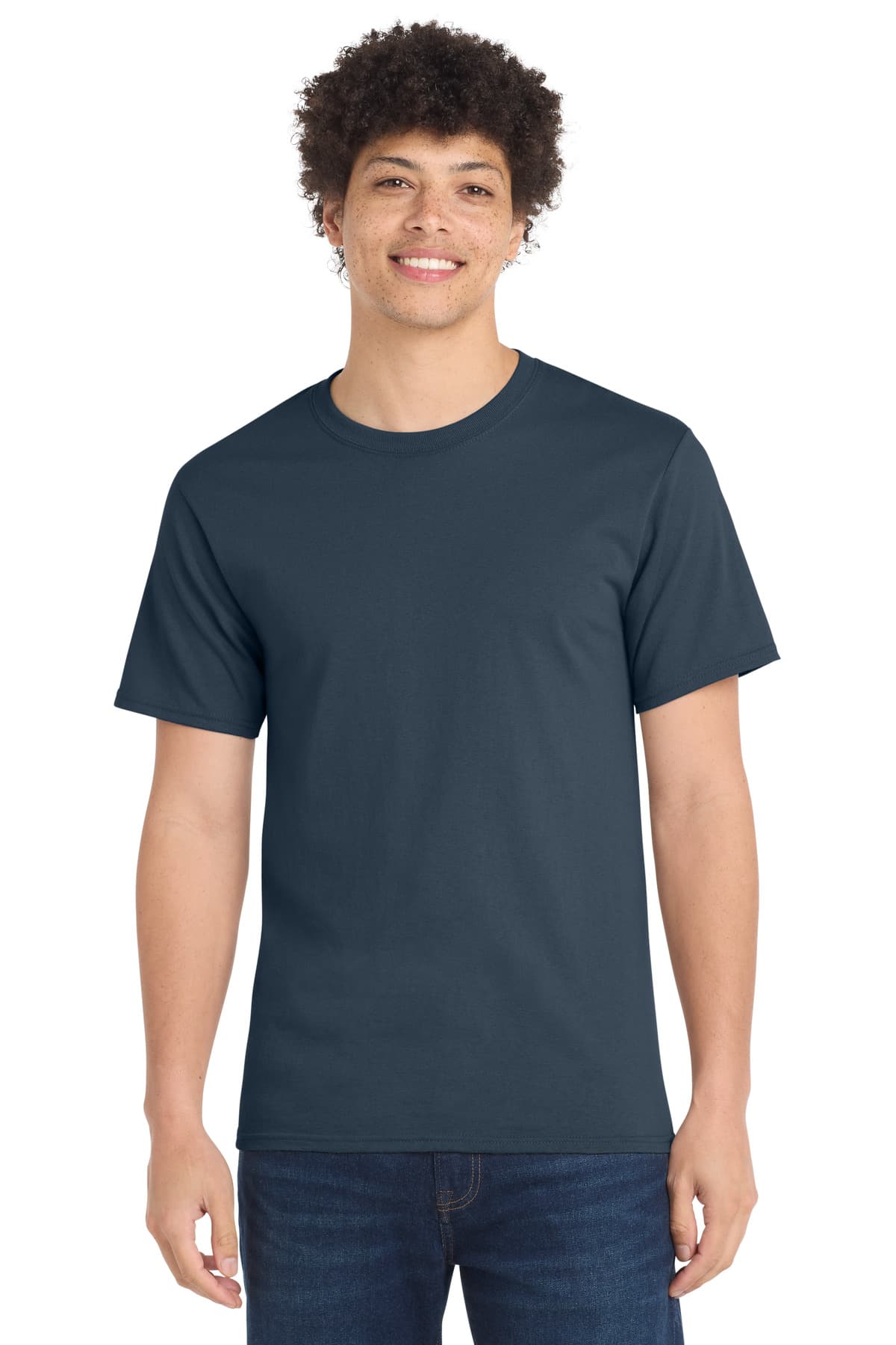 Port & Co PC61T in Steel Blue β custom apparel by Jam 4 Apparel