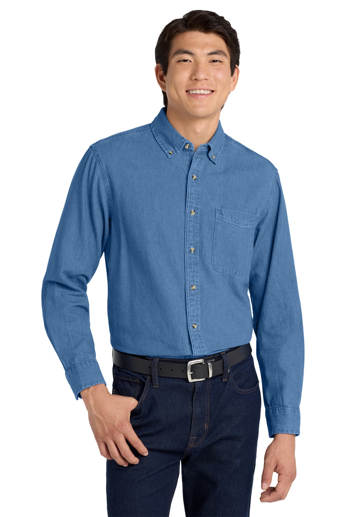 Port Authority TLS600 in Faded Blue β custom apparel by Jam 4 Apparel