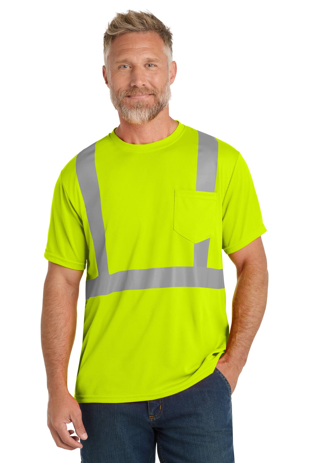 CornerStone CS200 in Safety Yellow β custom apparel by Jam 4 Apparel