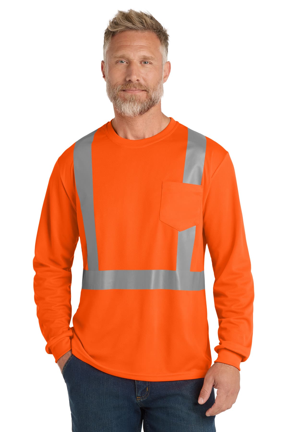 CornerStone CS201 in Safety Orange β custom apparel by Jam 4 Apparel