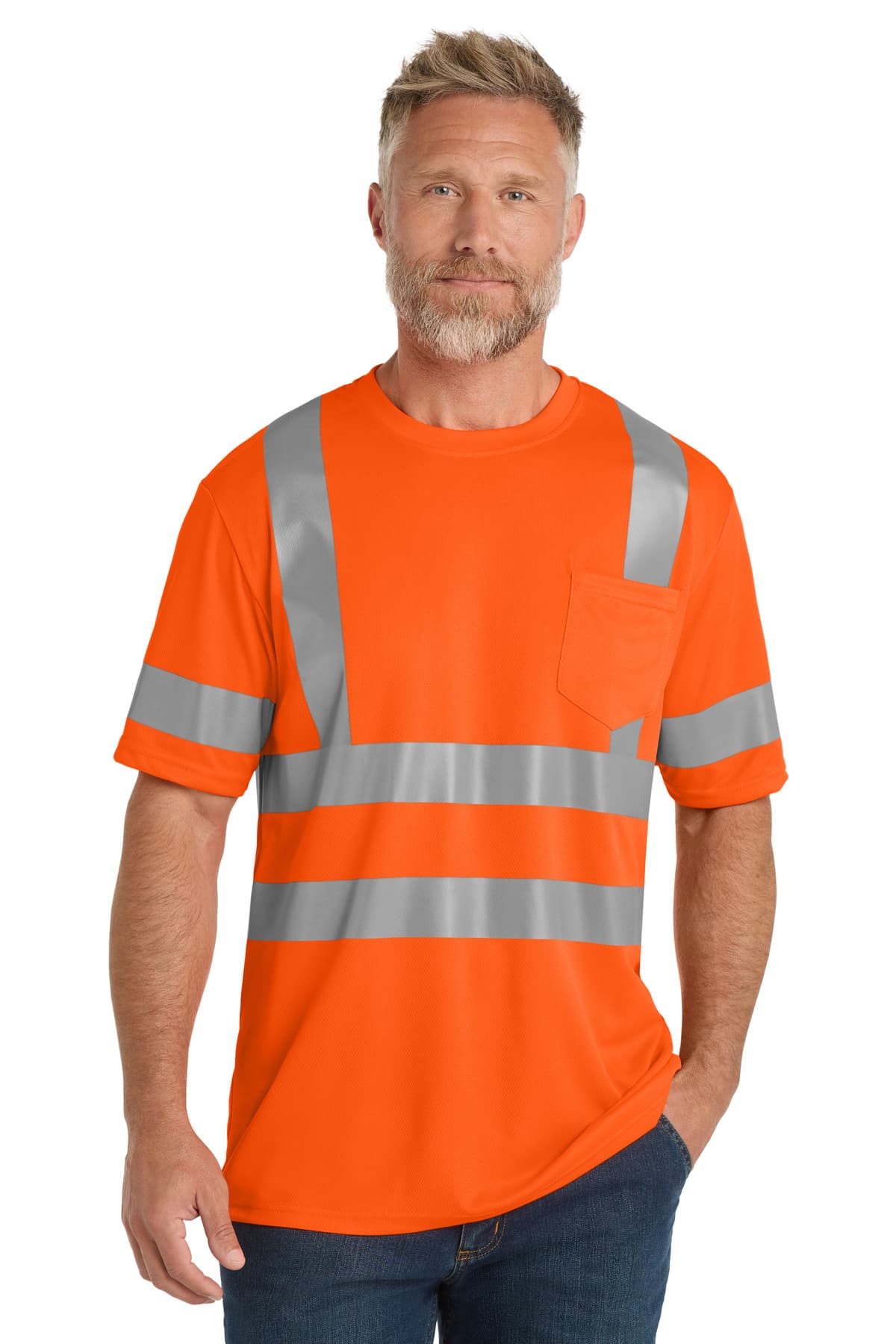 CornerStone CS202 in Safety Orange β custom apparel by Jam 4 Apparel