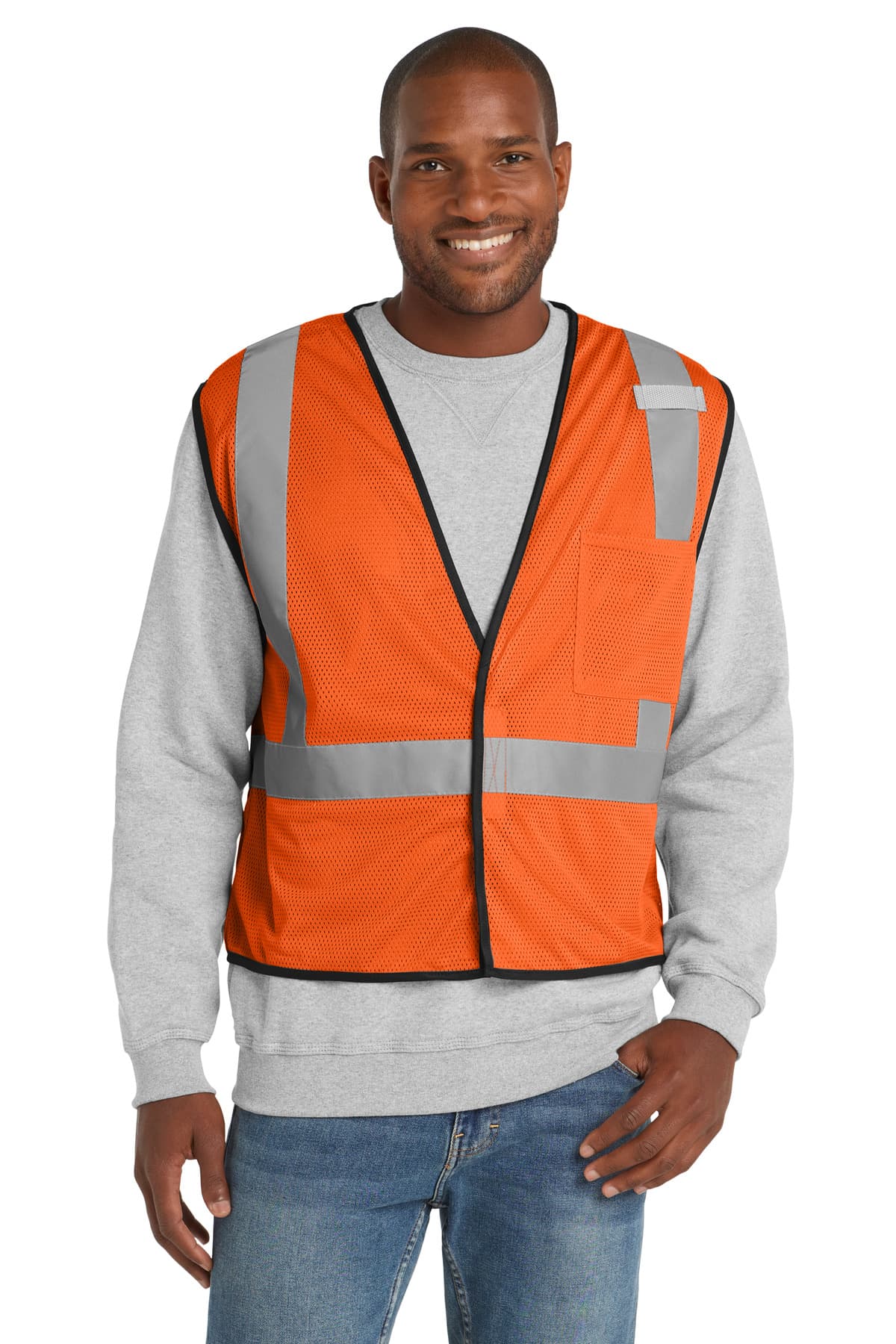 CornerStone CSV100 in Safety Orange β custom apparel by Jam 4 Apparel