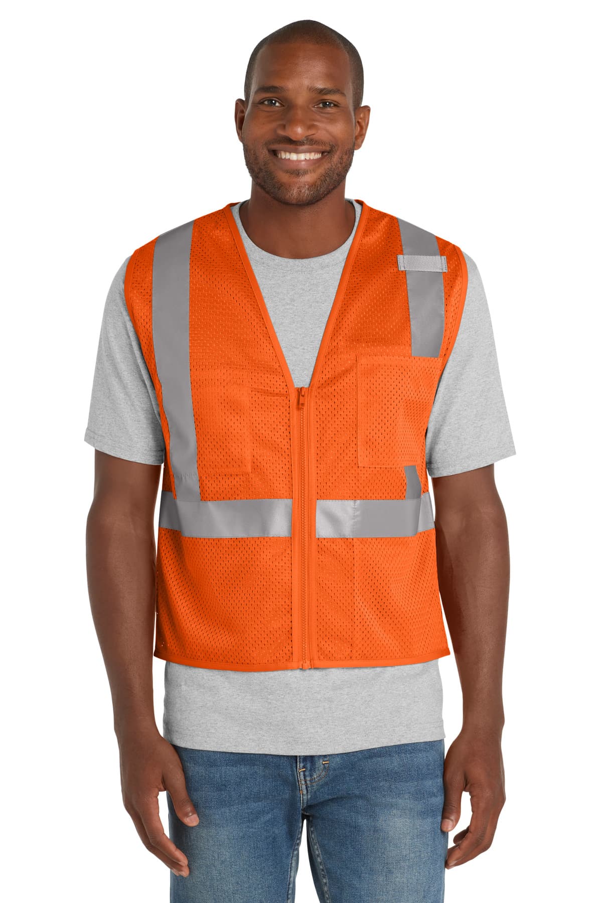 CornerStone CSV102 in Safety Orange β custom apparel by Jam 4 Apparel