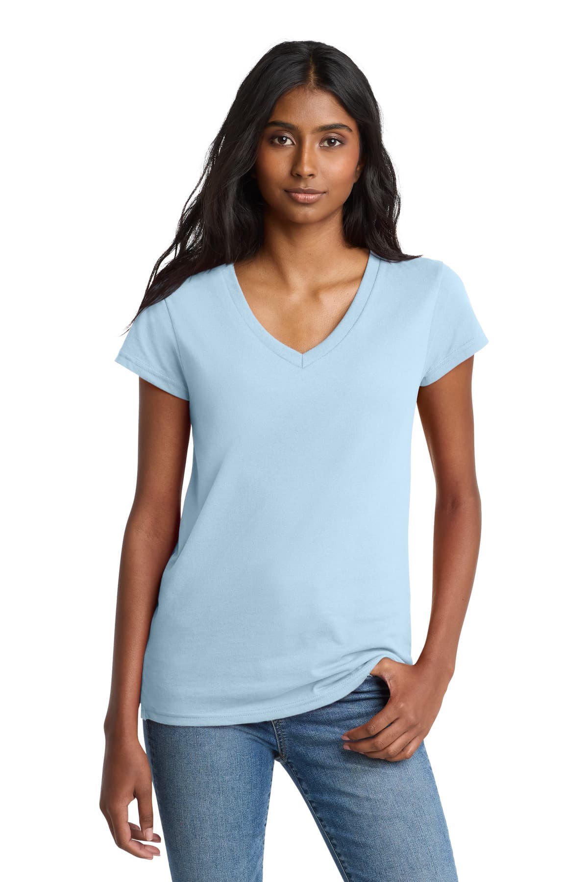 District DT8001 in Crystal Blue β custom apparel by Jam 4 Apparel