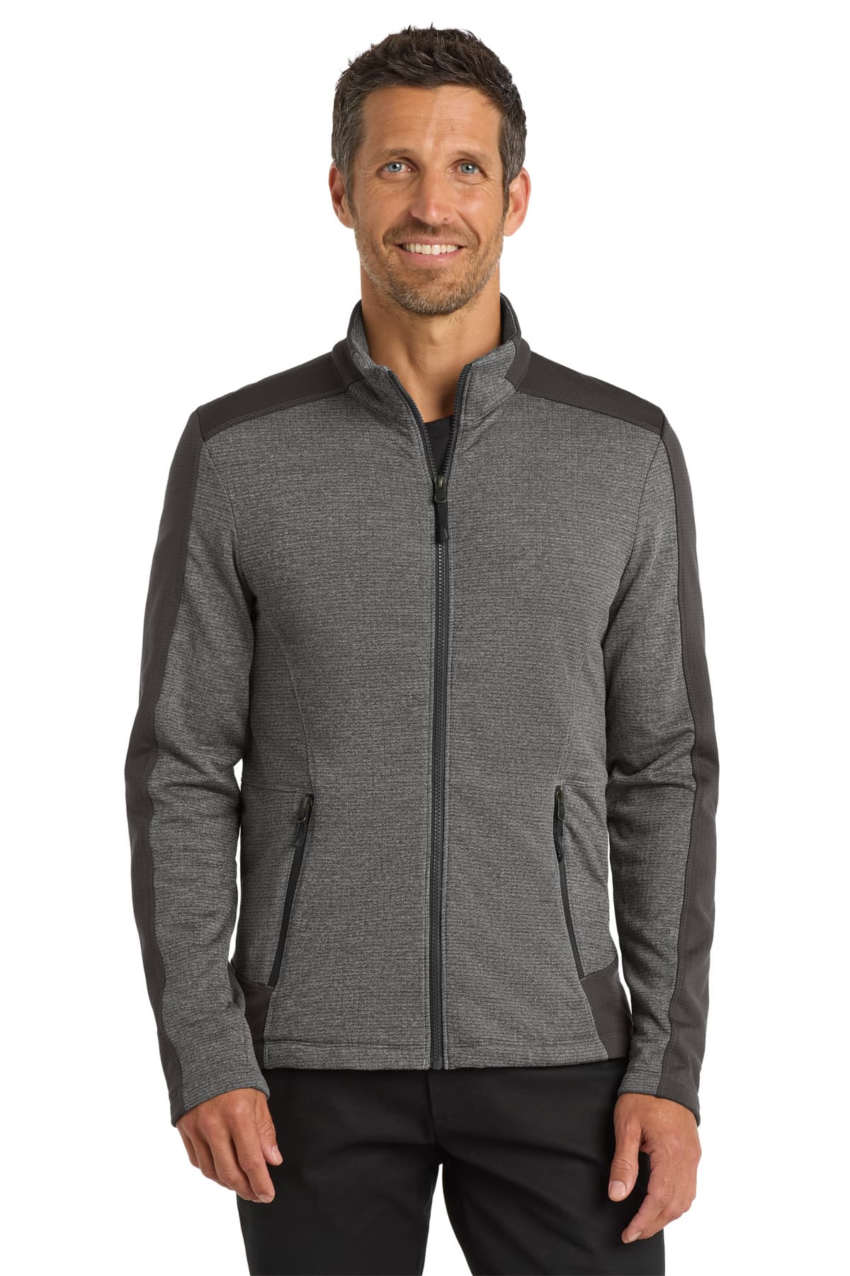 Port Authority F239 in Grey Smoke Heather/ Grey Smoke β custom apparel by Jam 4 Apparel