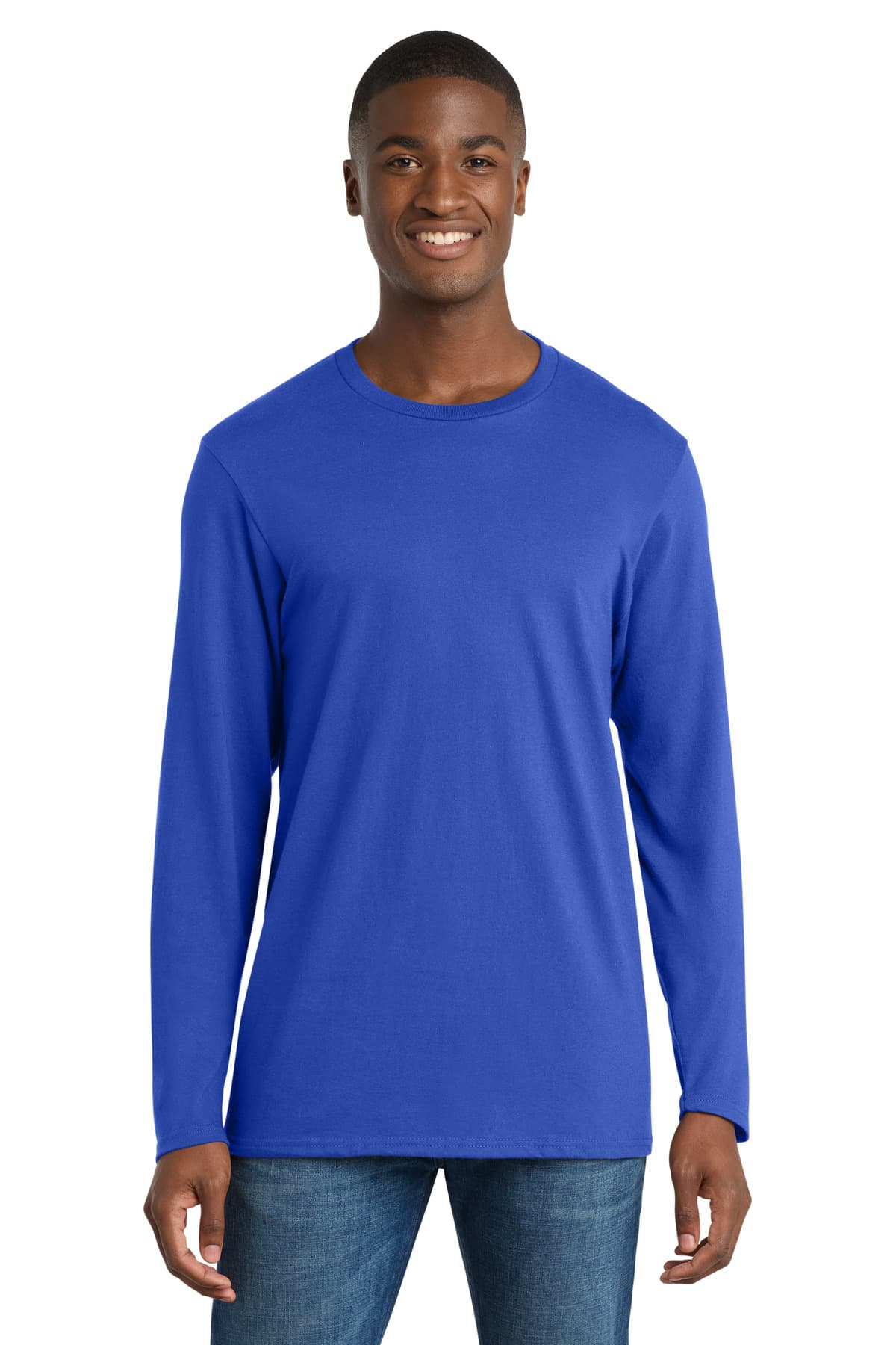 Port & Co PC600LS in True Royal β custom apparel by Jam 4 Apparel