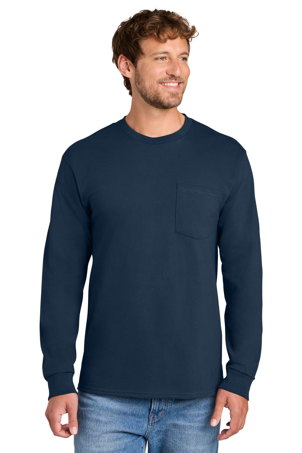 Port & Co PC61LSP in Navy β custom apparel by Jam 4 Apparel