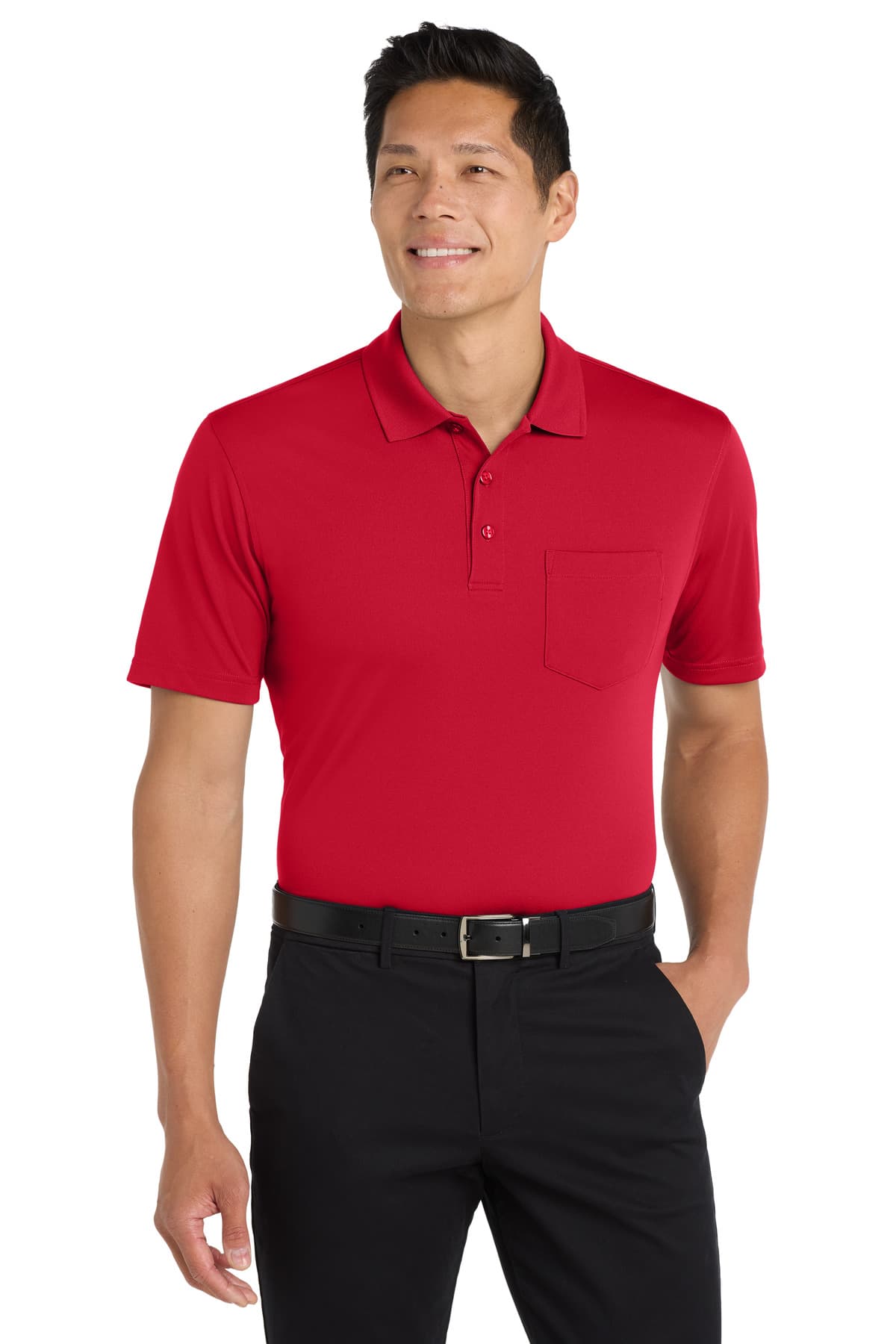Port Authority K110P in Rich Red β custom apparel by Jam 4 Apparel