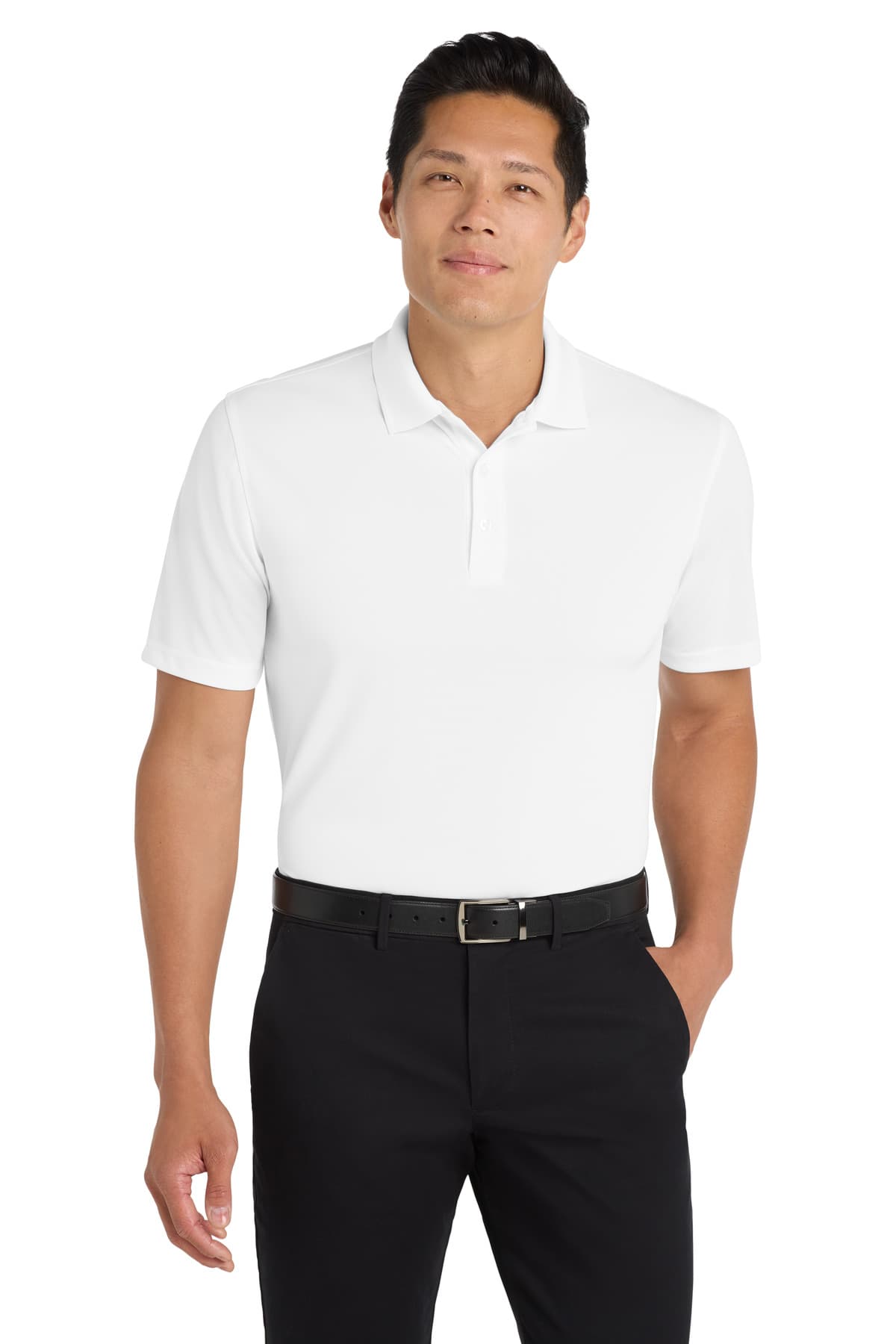 Port Authority K110 in White β custom apparel by Jam 4 Apparel