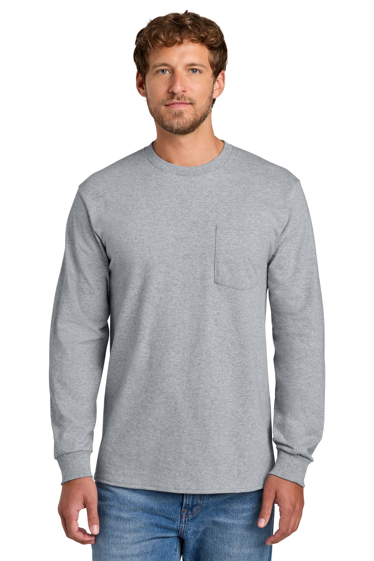 Port & Co PC61LSPT in Athletic Heather β custom apparel by Jam 4 Apparel