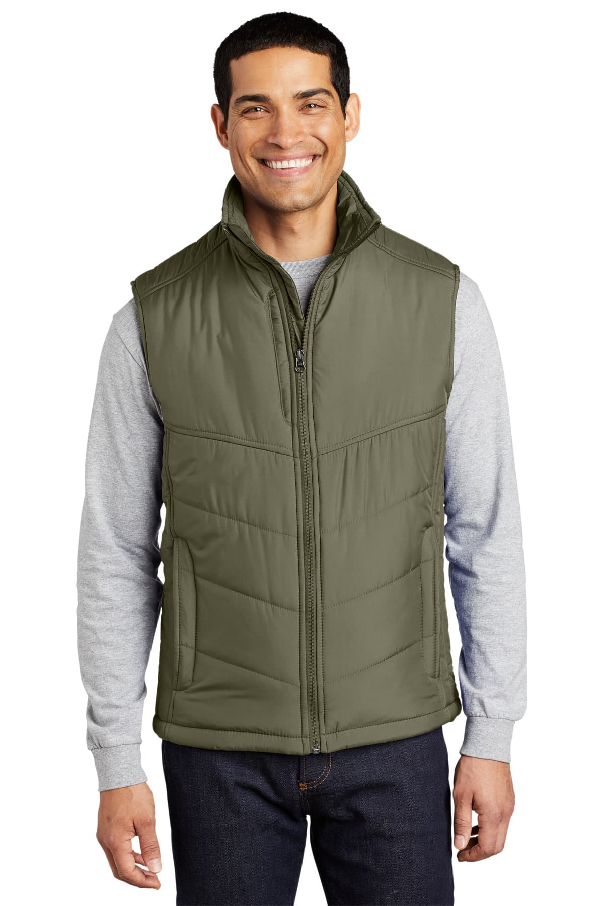 Port Authority J709 in Olive/ Cayenne β custom apparel by Jam 4 Apparel