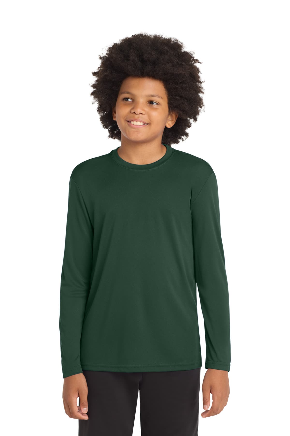 Sport-Tek YST350LS in Forest Green β custom apparel by Jam 4 Apparel
