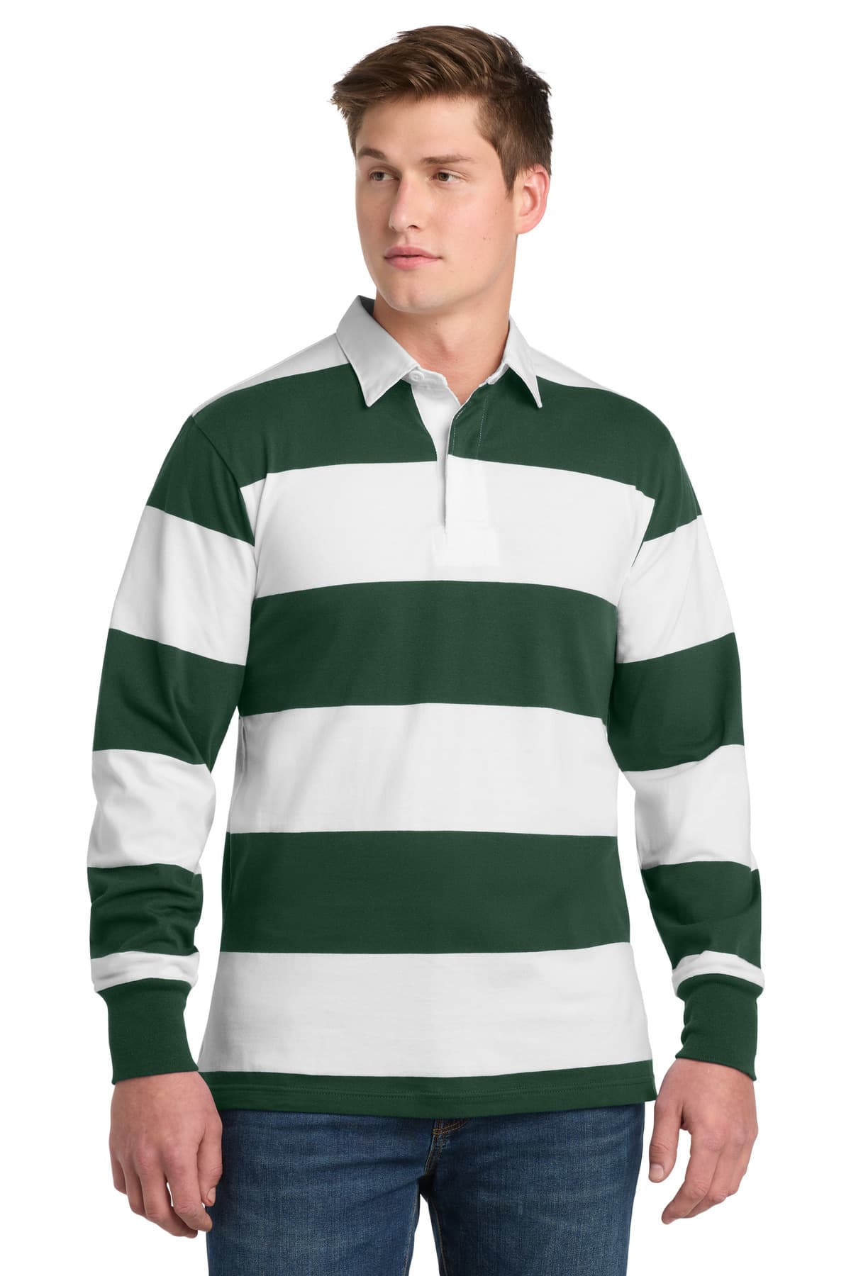 Sport-Tek ST301 in Forest Green/ White β custom apparel by Jam 4 Apparel