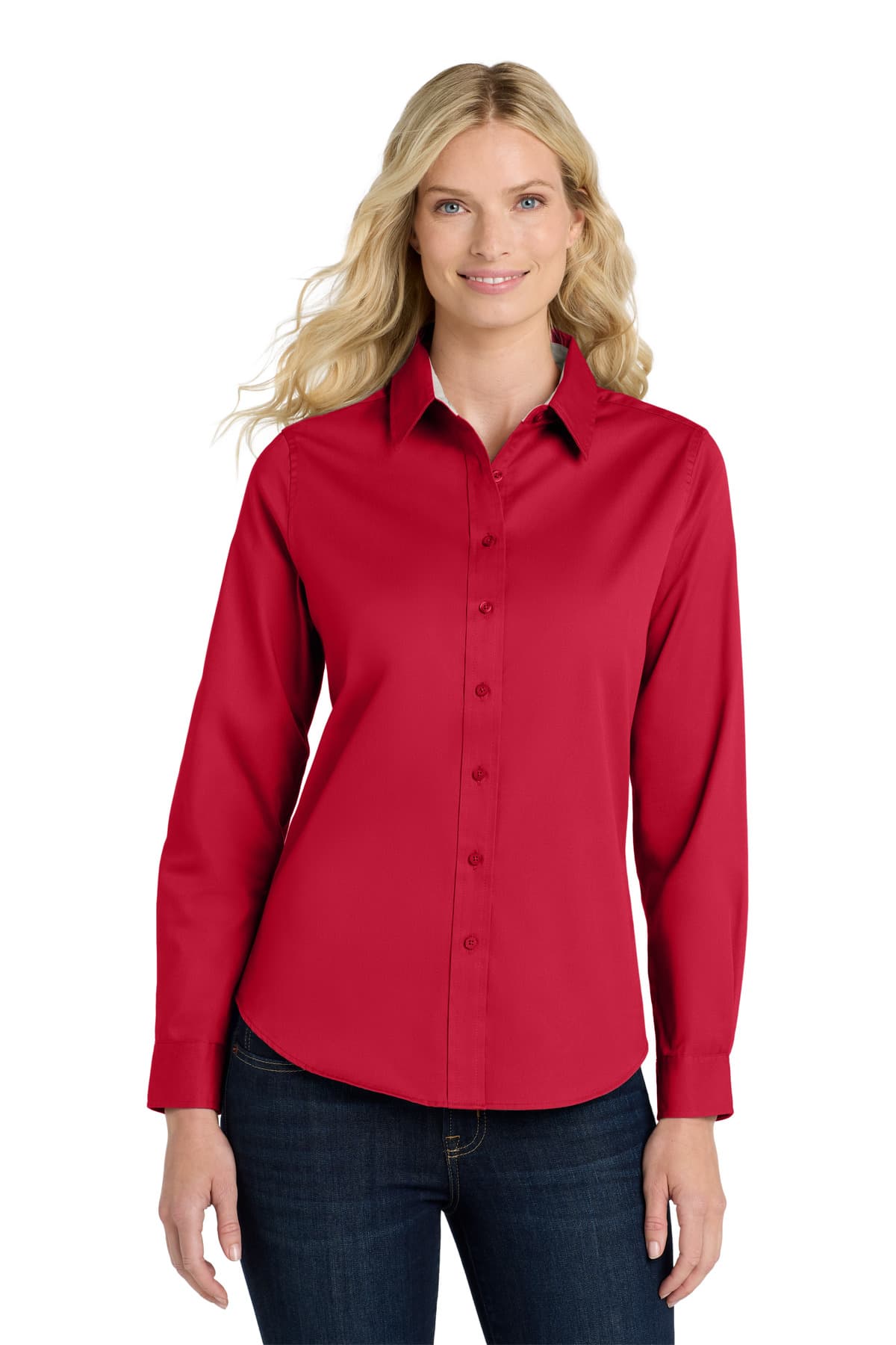 Port Authority L608 in Red/ Light Stone β custom apparel by Jam 4 Apparel