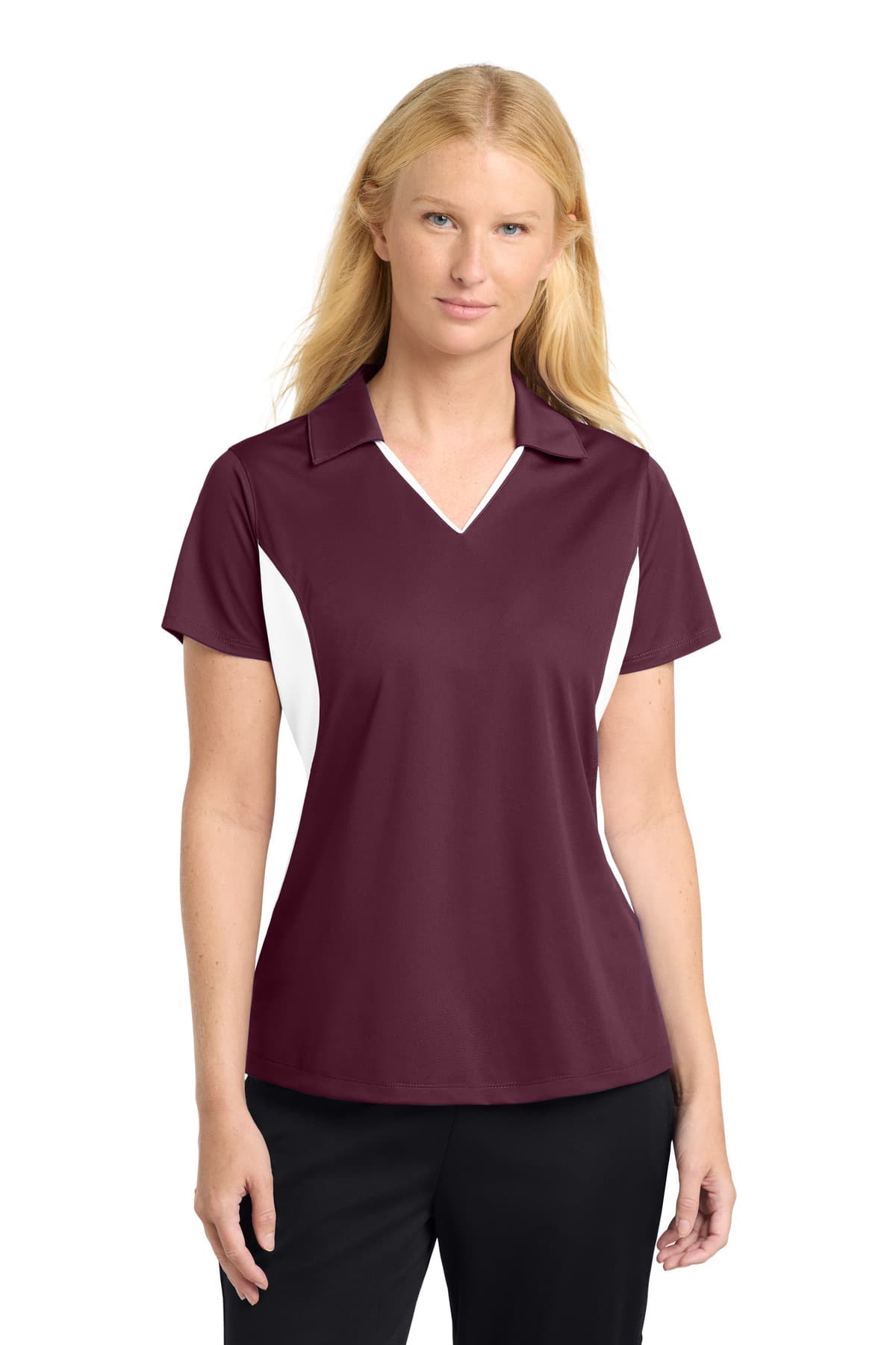 Sport-Tek LST655 in Maroon/ White β custom apparel by Jam 4 Apparel