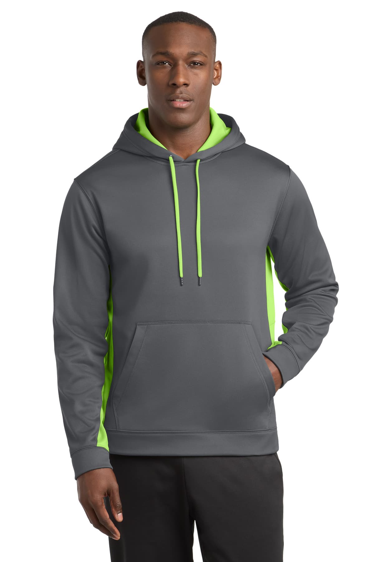 Sport-Tek ST235 in Dark Smoke Grey/ Lime Shock β custom apparel by Jam 4 Apparel
