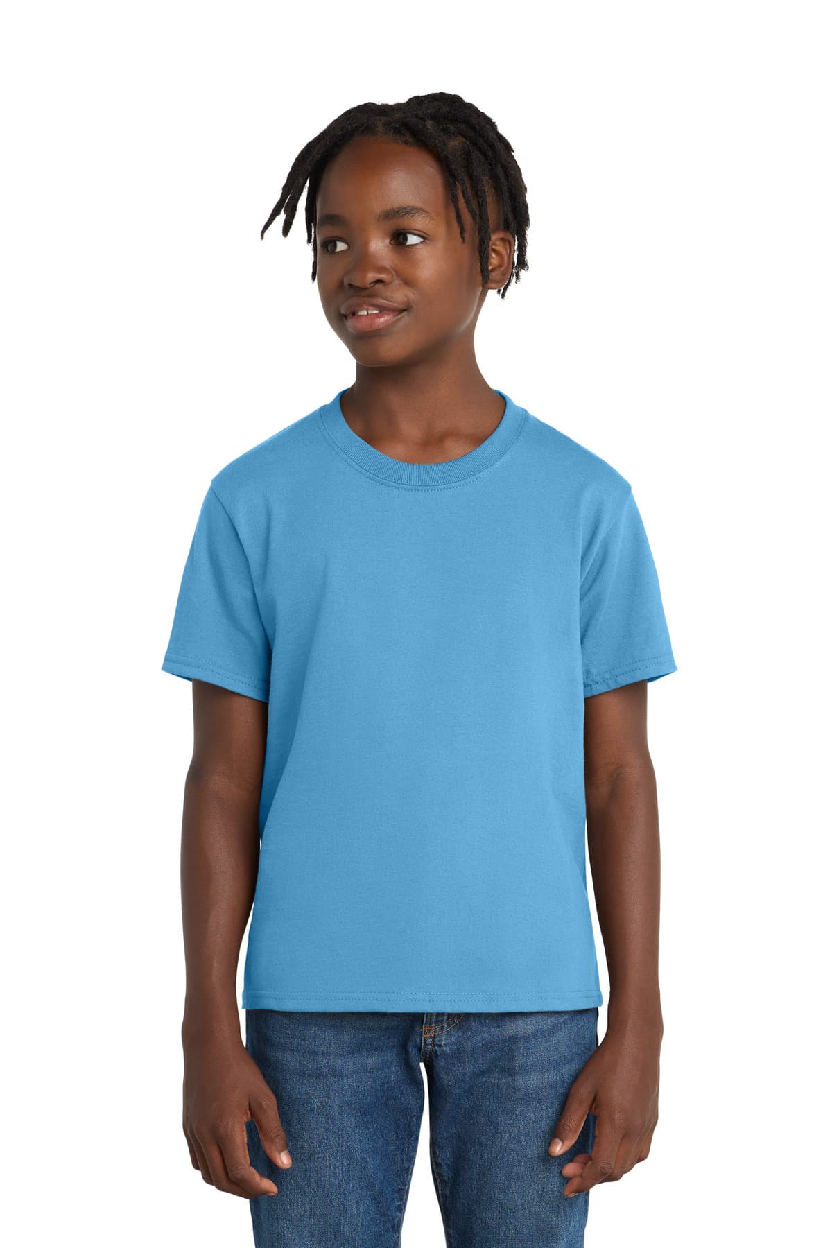 Port & Co PC61Y in Aquatic Blue β custom apparel by Jam 4 Apparel