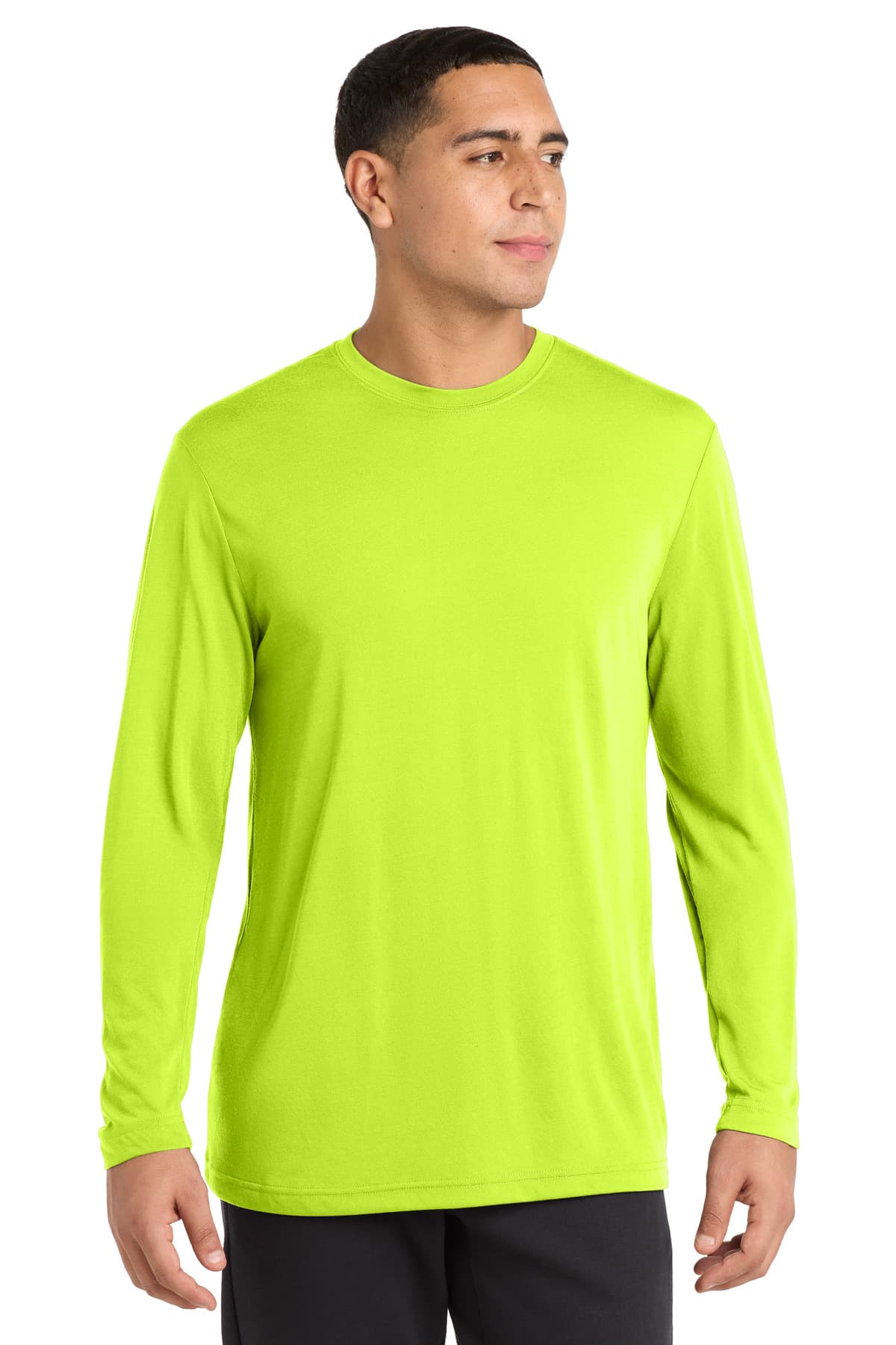 Sport-Tek ST450LS in Neon Yellow β custom apparel by Jam 4 Apparel