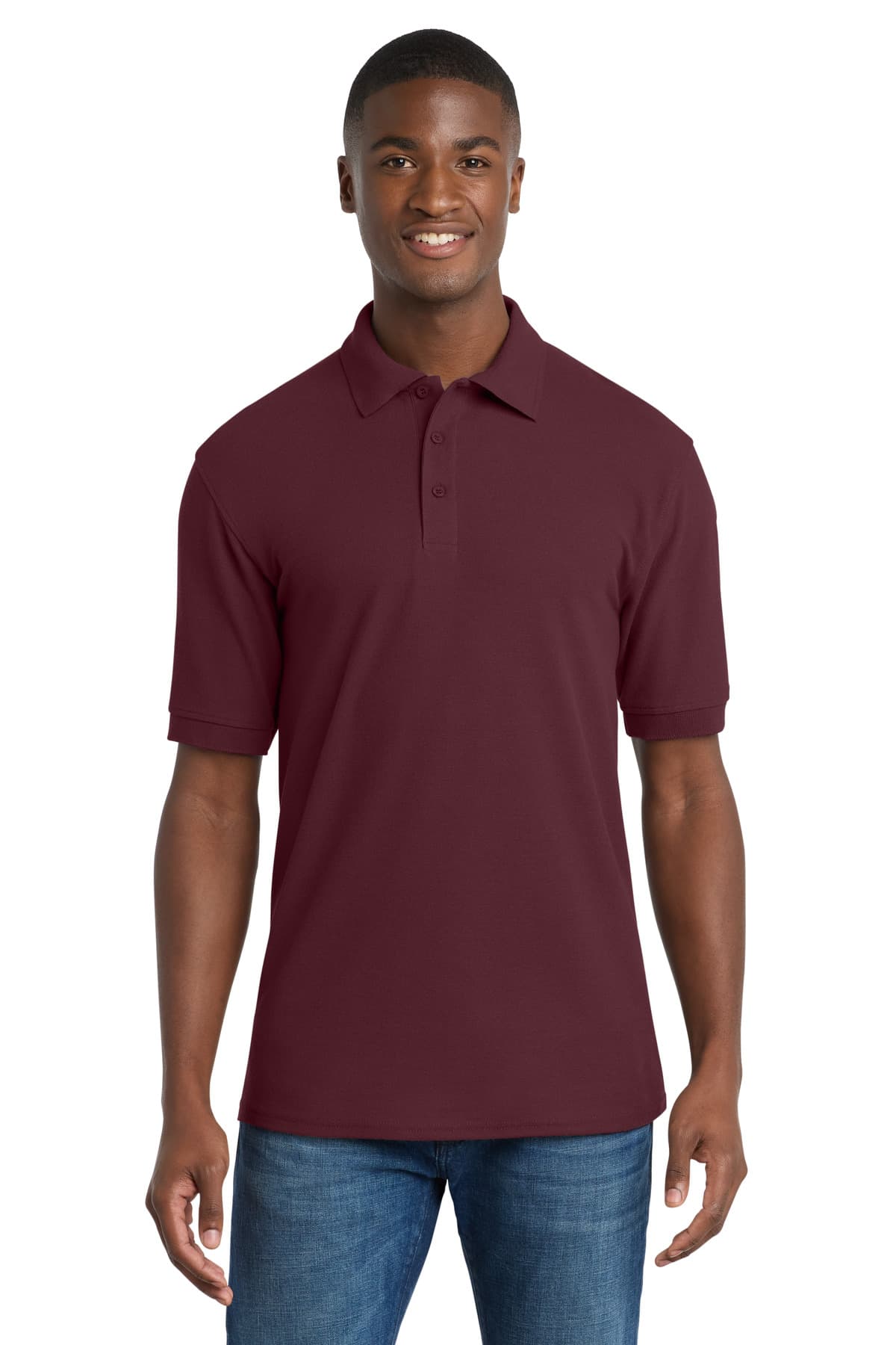 Port & Co KP155 in Athletic Maroon β custom apparel by Jam 4 Apparel