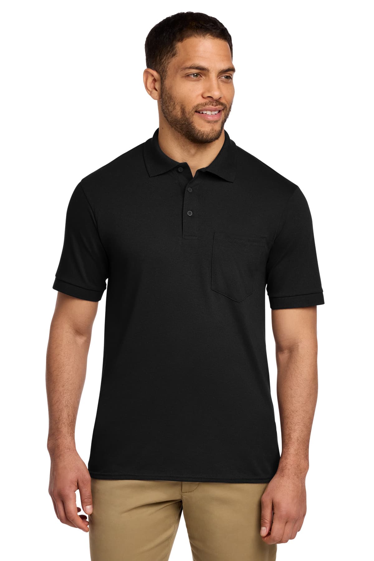 Port & Co KP55P in Jet Black β custom apparel by Jam 4 Apparel