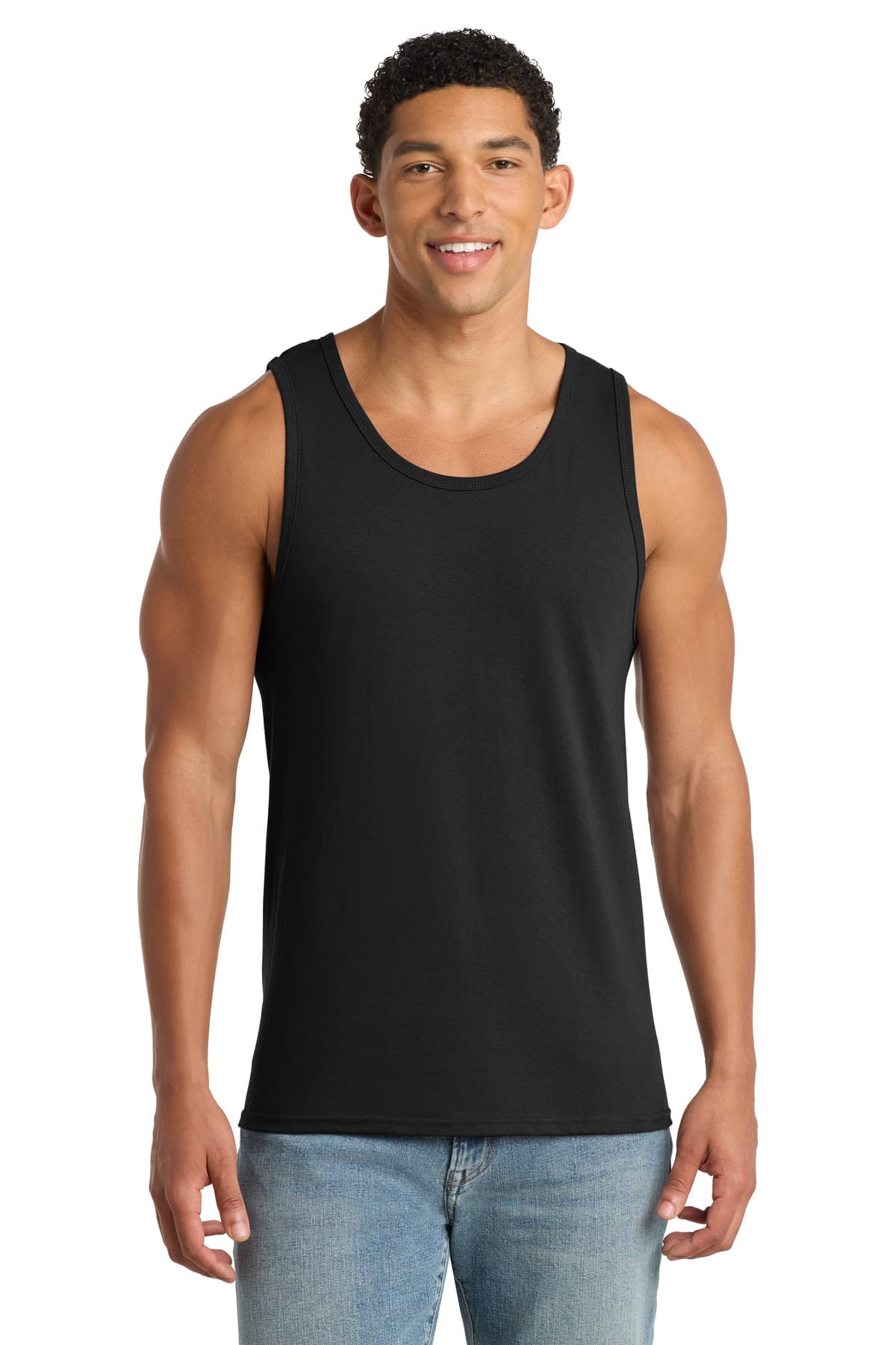 Port & Co PC54TT in Jet Black — custom apparel by Jam 4 Apparel