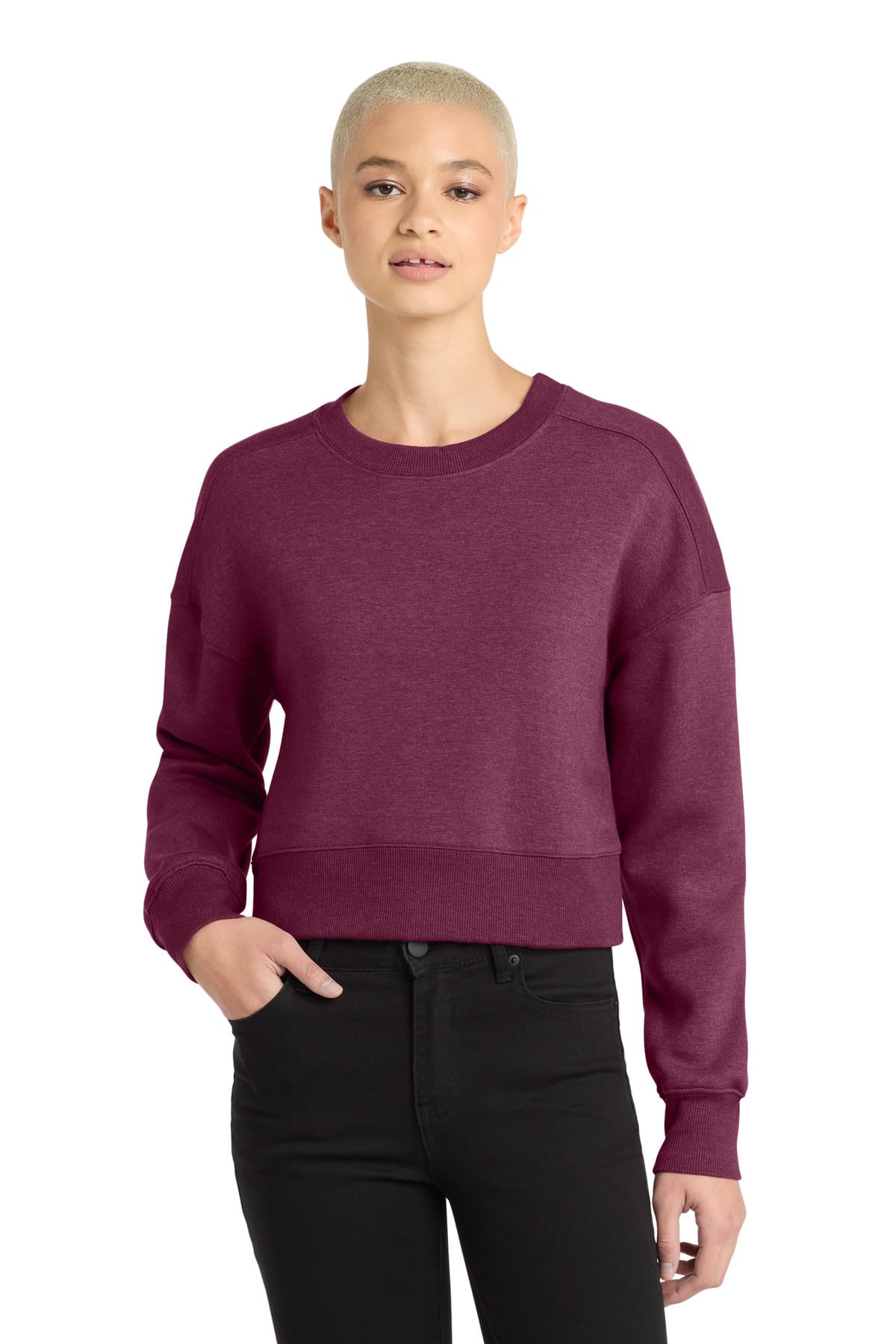 District DT1105 in Heathered Loganberry β custom apparel by Jam 4 Apparel