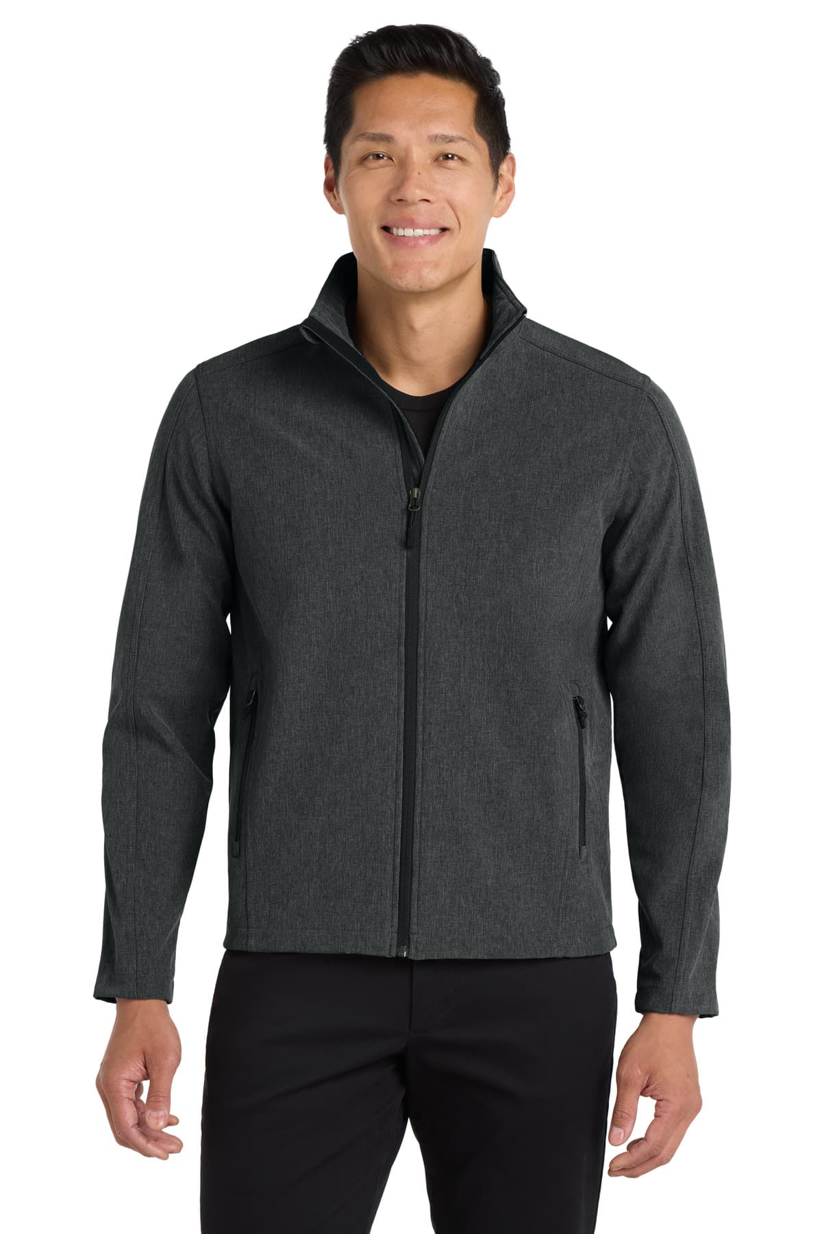 Port Authority J317 in Black Charcoal Heather β custom apparel by Jam 4 Apparel